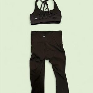 lululemon athletica Hunter Green Set High-Rise 3/4 Leggings